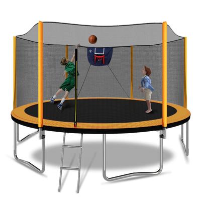 TEMU 14ft Trampoline With Safety Enclosure Net, Large Trampoline For Kids And Adults - Heavy Duty Trampolines - Outdoor Trampoline For Kids - Outdoor Fun