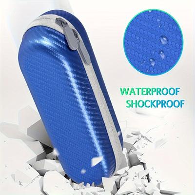TEMU Portable Electric Toothbrush Travel Case – 1 Pack Hard Shell Toothbrush Holder With Mesh Pocket, & Hanging Loop – Compatible With Electric Toothbrushes & Heads – Unscented