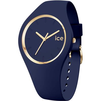 Quarzuhr ICE-WATCH "ICE glam forest - S37 - 3H", dunkelblau, Armbanduhren, Damen, Armbanduhr, Damenuhr, Silikonarmband, analog Image