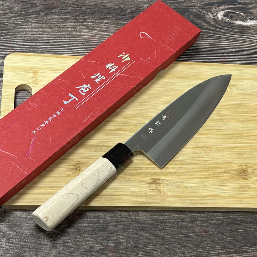 WXCOO Japanisches Küchenmesser zum Kochen, Sushi, Sashimi, Kochmesser, Haushalt, Obst, Schneiden, Gemüse, Allzweckmesser, Küchenzubehör Image