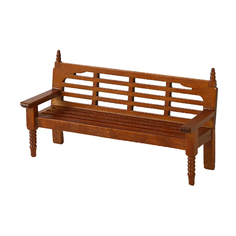 1pc antike Puppenhaus Miniatur Holzbank Stuhl Spielzeug Puppenhaus Möbel Bänke Puppenhaus Dekor atin Zubehör