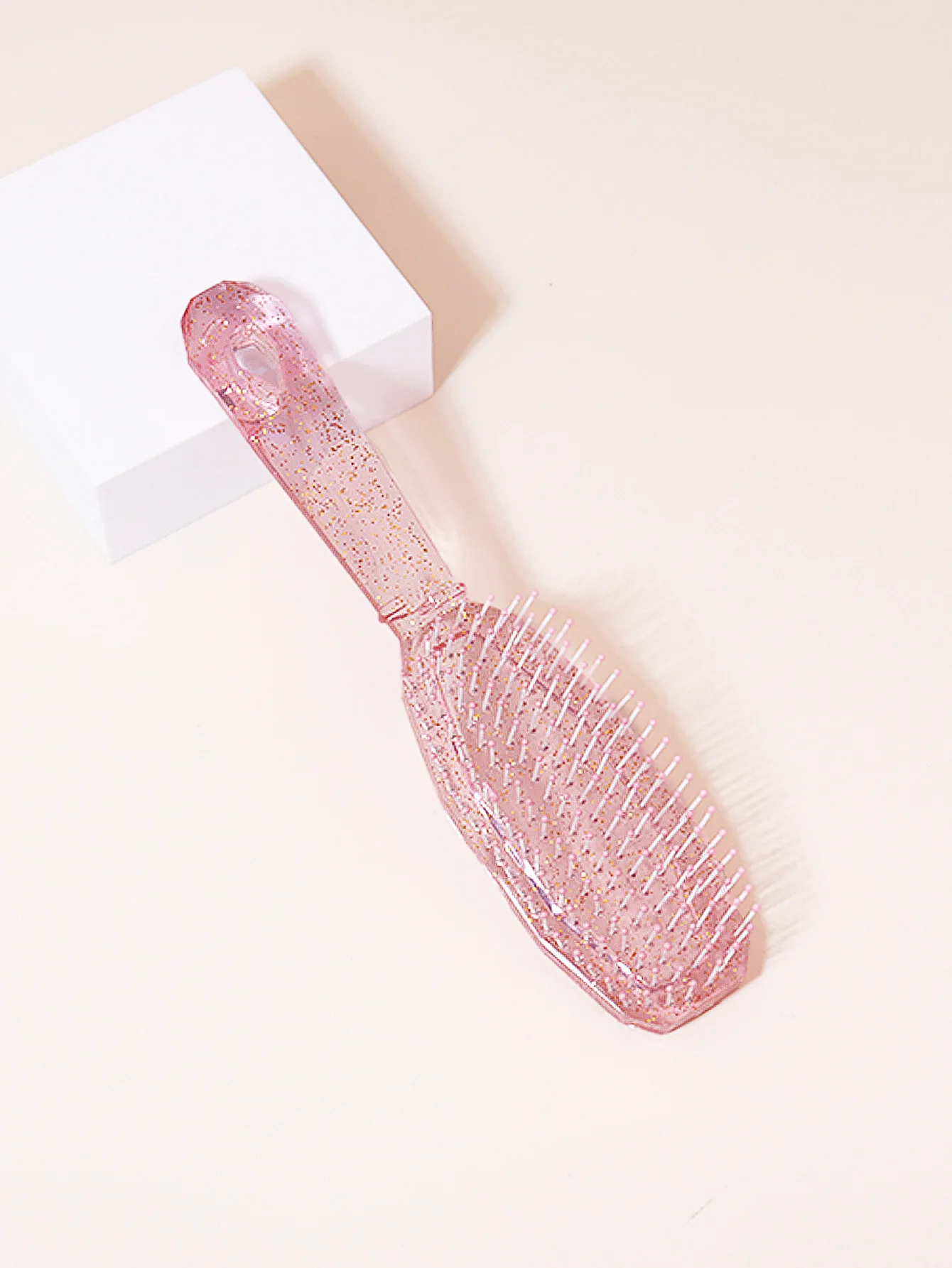 Haar bürste mit transparentem Griff, trockene und nasse Haar bürste, geeignet für alle Haar typen, kugelförmige nasse Haar bürste Image