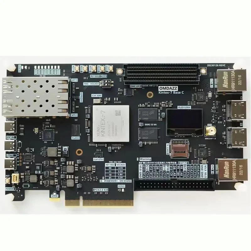 Fpga demo board Kintex-7 xc7k325t pcie entwicklungs board mit gigabit-ethernet-ports, 10-gigabit sfp optisch, fmc lpc schnitts telle Image