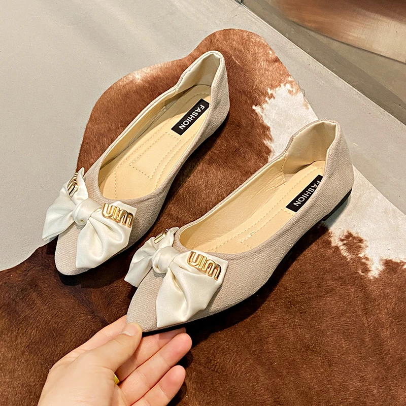 Neue frauen Spitz Flache Schuhe Satin Slip auf Schuhe Casual Atmungsaktive Ballerinas Frauen Flache Schuhe Müßiggänger