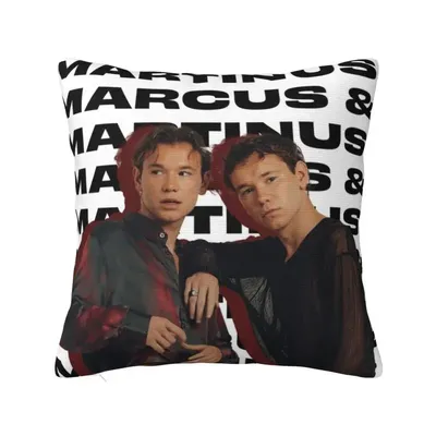 Benutzerdefinierte M-Marcus und M-Martinus quadratischer Kissenbezug Home dekorativer Kpop Hip Hop Image