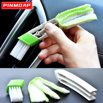 Mini Dust Collector For Car Vents Car Air Conditioning Cleaner And Brush For Cleaning Keyboard Window Blades Blinds And Fans