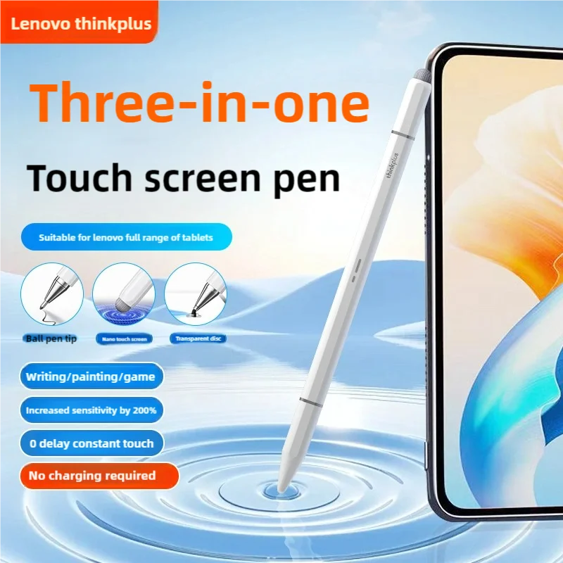 Lenovo Thinkplus Stylus Drei Stiftspitzen Touchscreen-Stift für Android IOS Tablet und Telefon iPad Universal-Bleistift Image