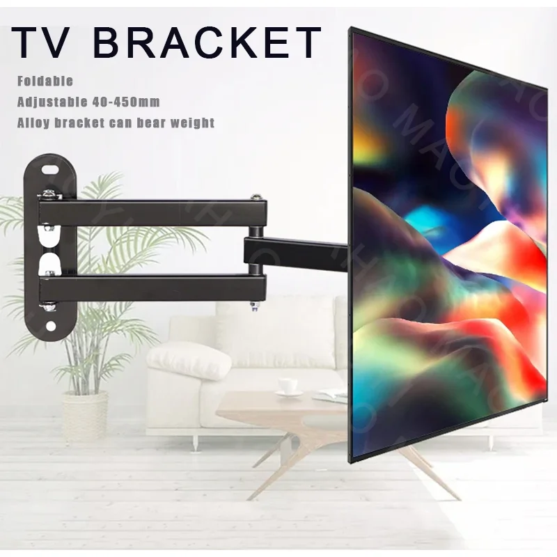 TV Monitor Halterungen LCD LED Monitor Wand Halterung Einstellbare TV Bildschirm Rahmen Stahl Halter Unterstützung Für 14-26 zoll TV