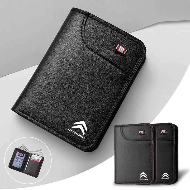 Étui portefeuille en cuir pour permis de conduire de voiture, porte-carte de crédit, accessoire de voiture pour citroën C3 C4 C5 C3-XR berlingo jumper saxo c1 c2 c5