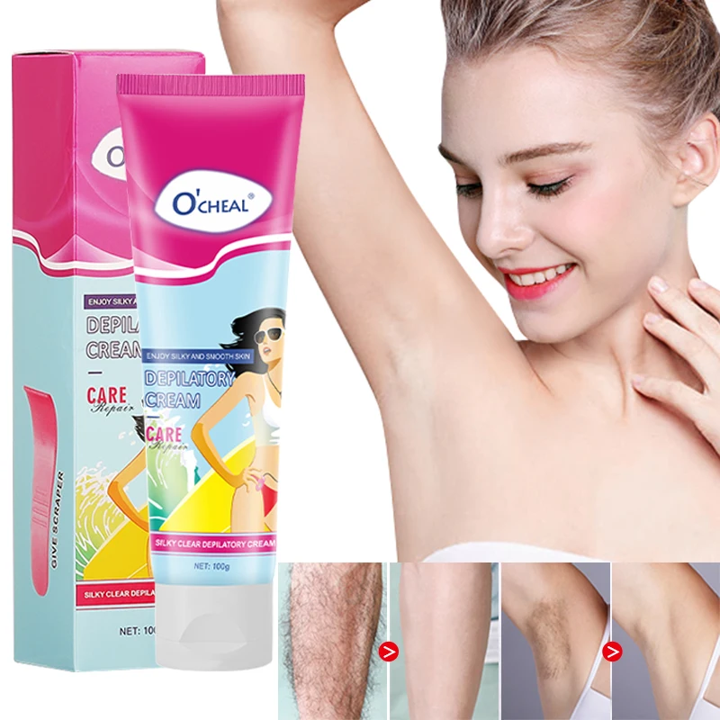 Ocheal 100g crème dépilatoire soyeuse clair crème dépilatoire lisse soins de la peau hommes femme soins du corps épilation rapide crème liquide