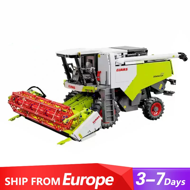 CLAAS Dominator 370 Mietitrice 1:17 Modello Building Blocks, Con Motore 4567 PCS MOC Building Blocks Mattoni Adulti Bambini Regalo