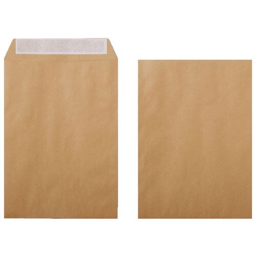 Viking Briefumschlag Ohne Fenster DIN B4 353 (B) x 250 (H) mm Haftklebend Braun 120 g/m² 250 Stück Image