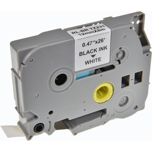 P-touch Beschriftungsband Kompatibel Brother TZe-231 5BRT231-WT Selbsthaftend Schwarz auf Weiß 67,5 mm x 8 m Image
