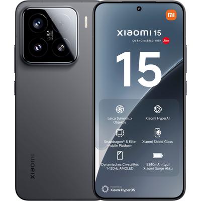 XIAOMI Smartphone "15 12+512GB", schwarz, 512 GB, Mobiltelefone