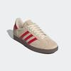 Sneaker ADIDAS ORIGINALS "GAZELLE", Gr. 38,5, sand strata, better scarlet, cloud weiß, Leder, Synthetik, sportlich, Schuhe