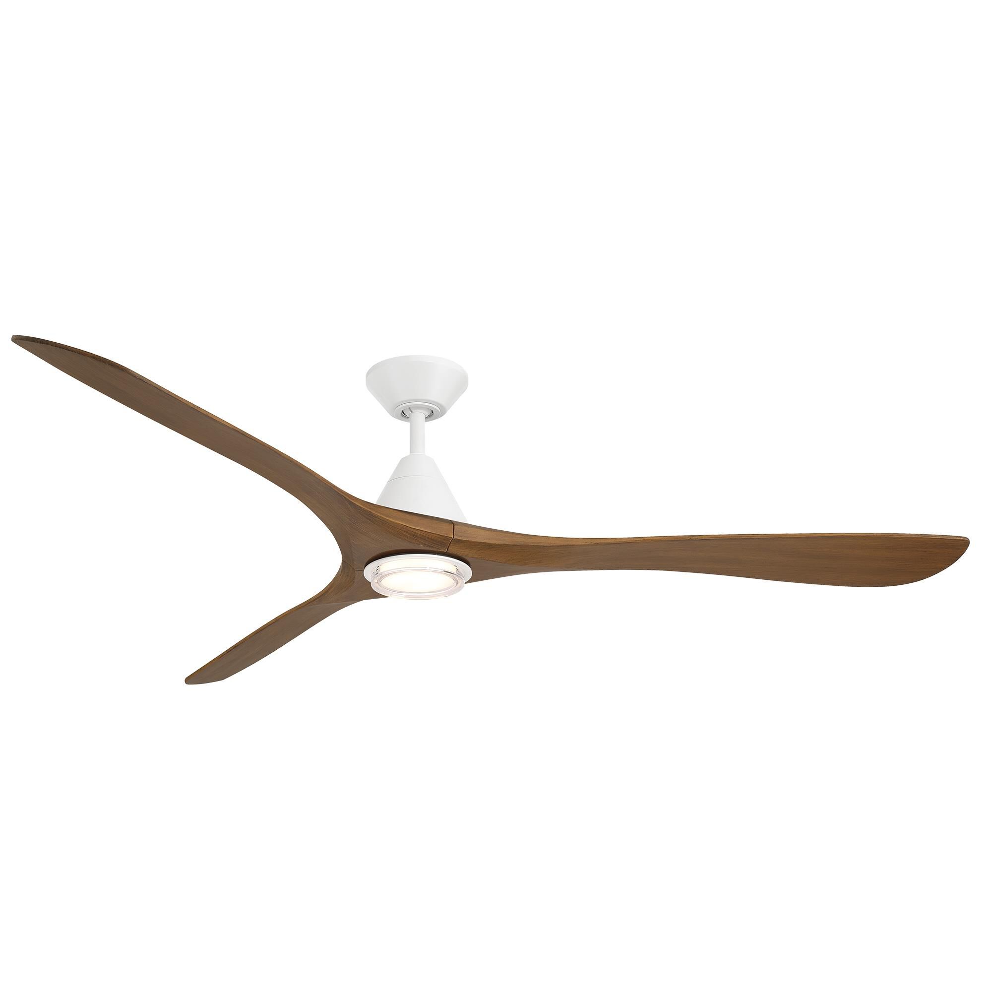 Modern Forms Carve 72 Inch Ceiling Fan with Light Kit - FR-D2504-72L-MW/DK