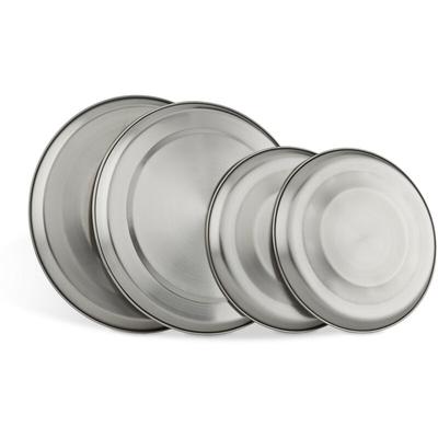 Relaxdays - Herdabdeckplatten Edelstahl 4er Set, Herdplatten Abdeckung bis 20 cm Durchmesser Image