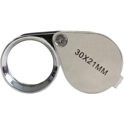 Linghhang - Juwelierlupe - Vergrößerungsglaslupe 30 x 21 mm Schmuck Antiquitäten Okularlinse Image