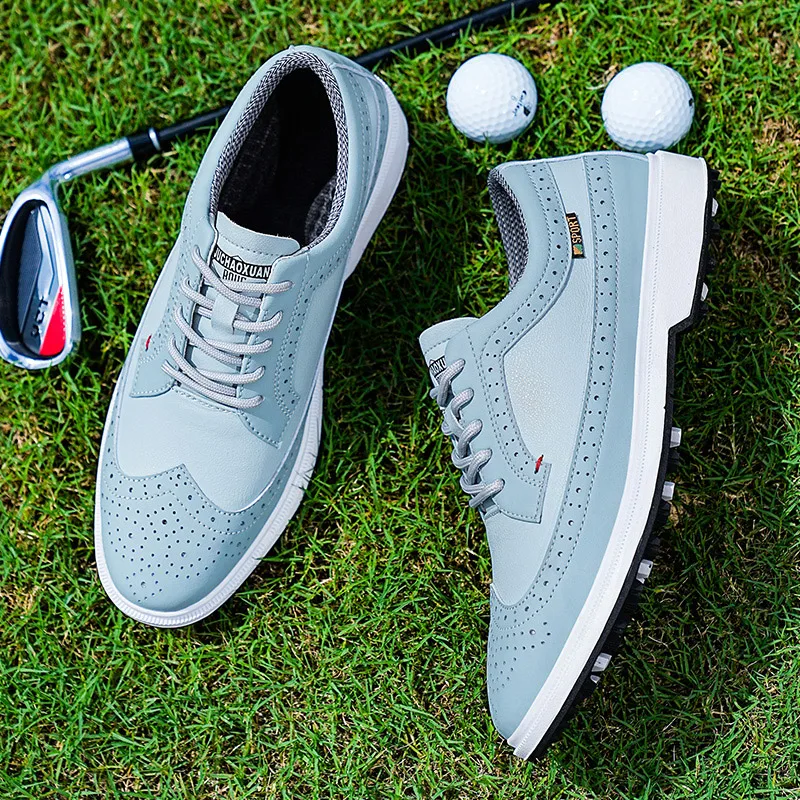 Profession elle Golfs chuhe Männer hochwertige Leder atmungsaktive Sportschuhe Golf Wettbewerb Trainings schuhe plus Größe Schuhe 39-47 #