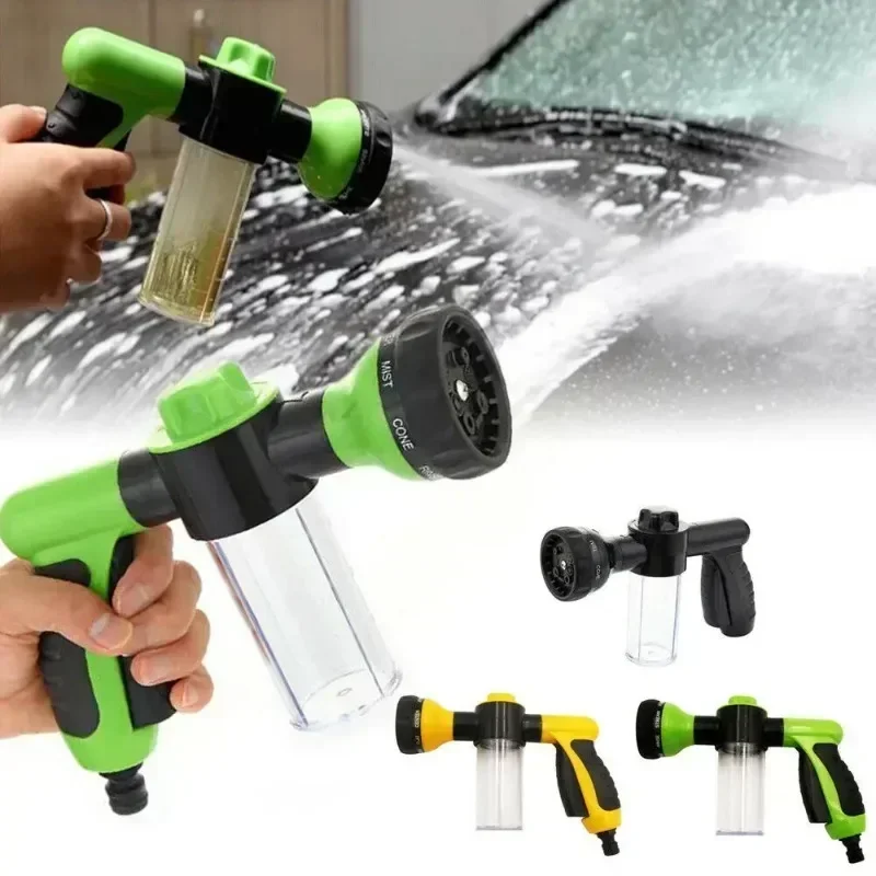 8-in-1 Tragbare Auto Schaum Lanze Wasser Pistole Hochdruck Düse Jet Auto Waschmaschine Sprayer Reinigung Werkzeug automobil Garten Waschen Werkzeug Image