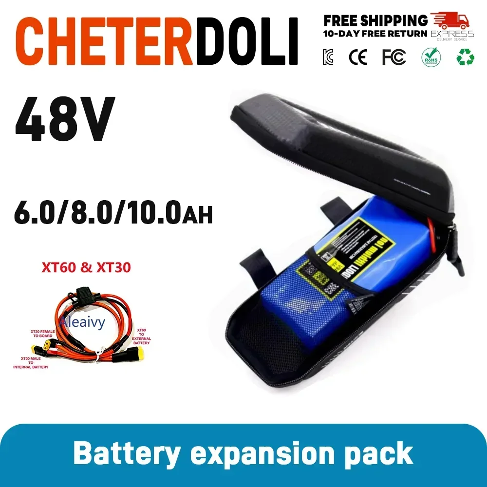 36/48V Batterie 4,4Ah 6,8Ah 48V 6Ah 10Ah für Paralleling Extra Expansion XiaoMi M365 1s Pro Mi3 Ninebot Max G30 mit Batterietasche Image