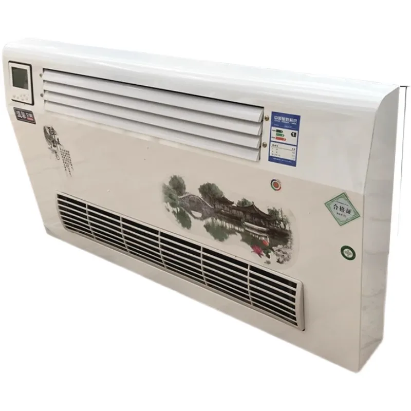 Wasseraufbereitung, Wandmontage, Warmwasserbereitung, Klimaanlage, Ventilator, Spule, Heizkörper, Haushaltsheizung und Kühlung, zwei Wassers Image