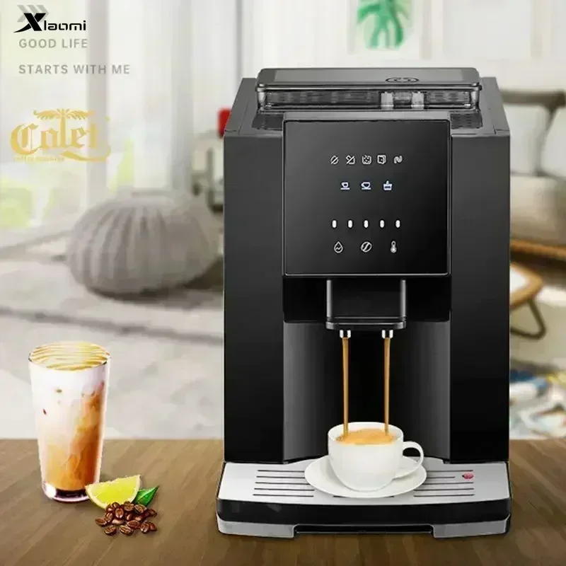 Neue vollautomatische Kaffeemaschine für den Haushalt, italienischer amerikanischer Stil, kleines Mahlen, integrierte automatische Reinigung, neu Image