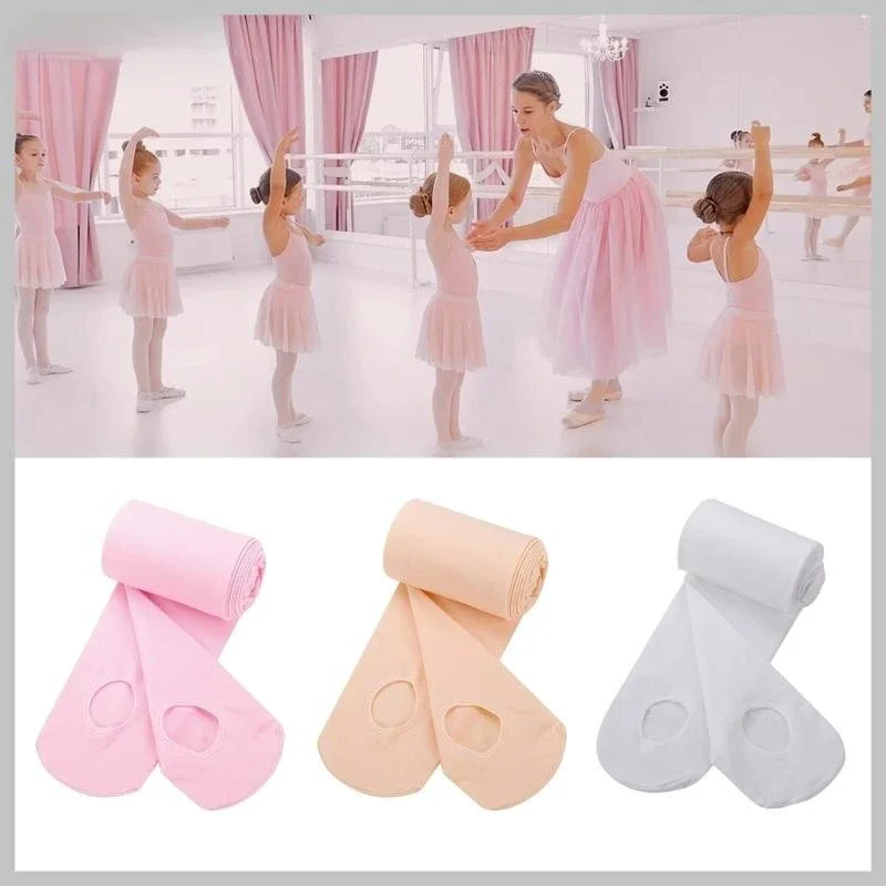 Frauen Mädchen Einfarbig Übergang Ballett Strumpfhosen Ultra-Weiche Bequeme Undurchsichtige Cabrio Tanz Strumpfhosen Strumpfhosen Stoc Image