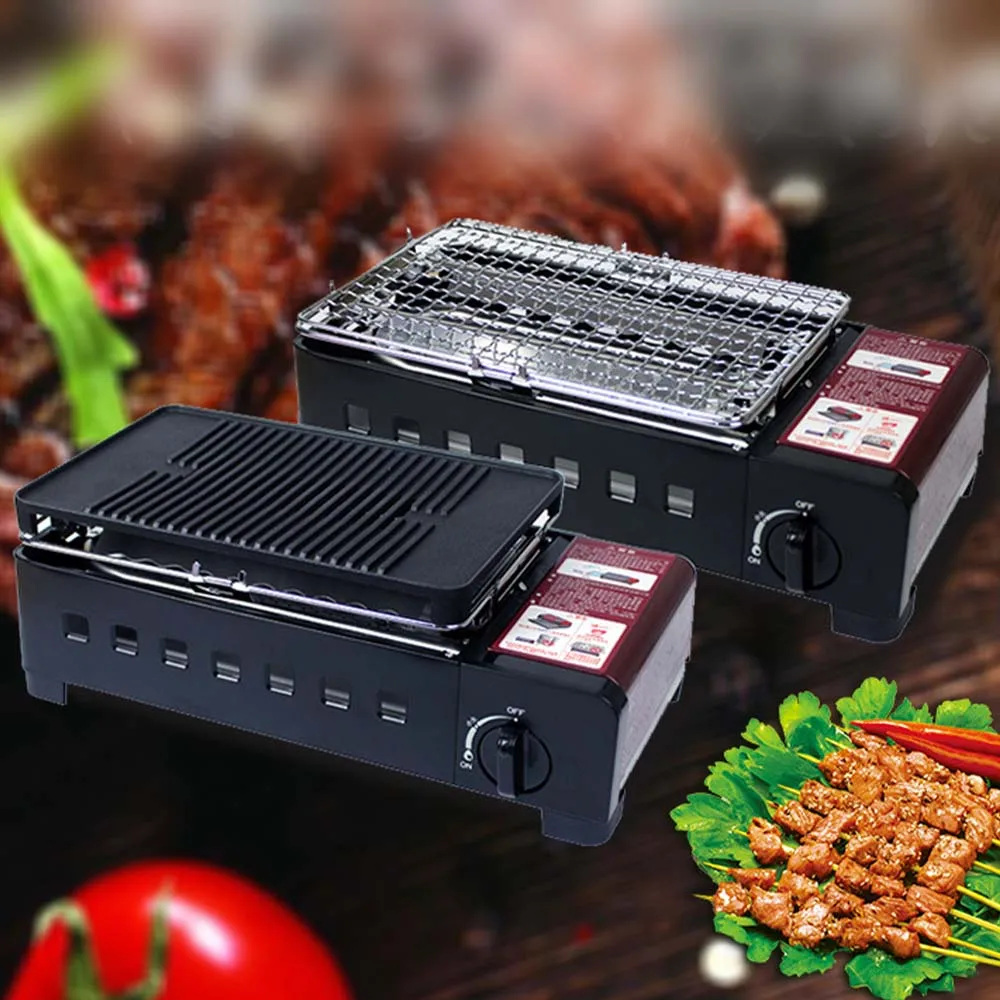 Camping Grill Herd Outdoor Grill tragbare Gasherd Haushalt Grill Grills pieße Image