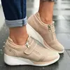 Damen Freizeit schuhe Herbst mode Freizeit schuhe Plattform einfarbig atmungsaktive Low-Top-Schuhe plus Größe 43 zapatos de mujer0024