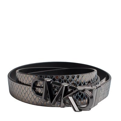 Dünner Damengürtel aus Metallic-Leder 558992 Image