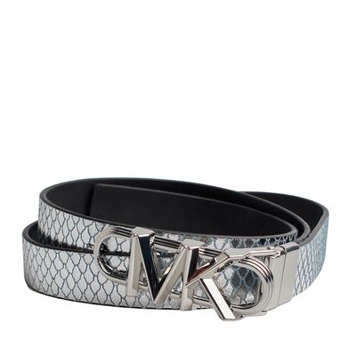 Dünner, wendbarer Damengürtel aus Metallic-Leder 558992 Image
