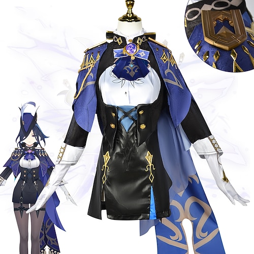 Elementar-Saga Clorinde Anime Cosplay Kostüm Outfits Cosplay-Anzüge Videospielkostüme Halloween Karneval Party Comic-Konzert Kostüm Für Damen Erwachsene Image