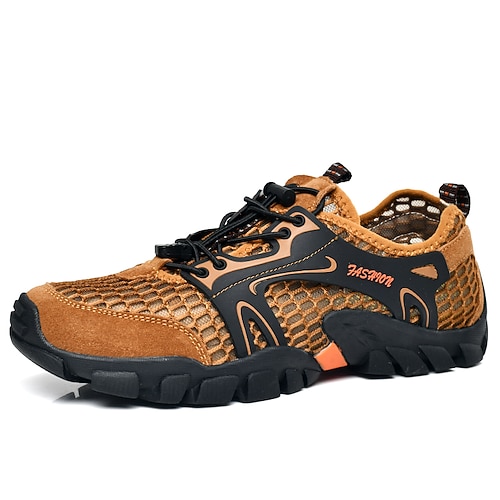 Herren Outdoor-Wanderschuhe, atmungsaktives Mesh mit strapazierfähiger Außensohle, bequemes Schuhwerk für Trail-Trekking Image