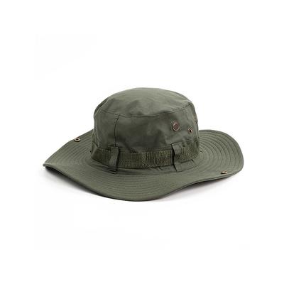 Men's Wide Brim Sun Hat - Foldable Outdoor Wide Brim Hat with Chin Strap, Breathable and UV Protection for Hiking, Fishing, Camping and Hunting