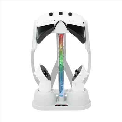 B34B-Charging Dock for Meta Quest 3 VR Headset Charging Stand Charger Station for Meta Quest 3 RGB