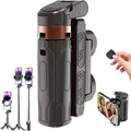 Supporto per treppiede multifunzionale telescopico mini selfie stick Bluetooth portatile flessibile