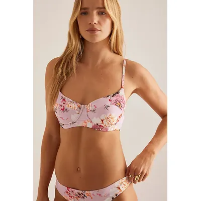 Sea Level Rose Balconette Bikini Top
