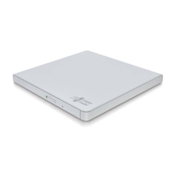 Hitachi-LG Externer DVD Brenner: Slim Design, USB 2.0, Plug & Play, weiß Image