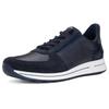 Slip-On Sneaker ARA "OSAKA", Damen, Gr. 4,5 (37,5), blau (dunkelblau), Veloursleder, Glattleder, unifarben, sportlich, Schuhe, Keilsneaker, Schnürschuh mit Easy2Go-Einschlupf