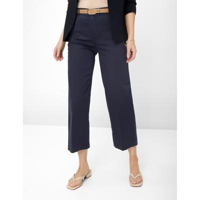 5-Pocket-Hose RAPHAELA BY BRAX "Style PEGGY CULOTTE", Damen, Gr. 42K (21), Kurzgrößen, blau (navy), 96% Baumwolle, 4% Elasthan, Hosen Image