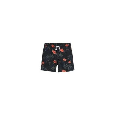 TOM TAILOR DENIM Herren Badeshorts mit Print, schwarz, Geblümt, Gr. XS Image