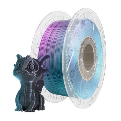 TEMU Conjure 1kg/2.2lb Chameleon Pla 3d Printer Filament, 1.75mm Blue Purple, High-quality Filament For Vibrant 3d Printing Projects Image