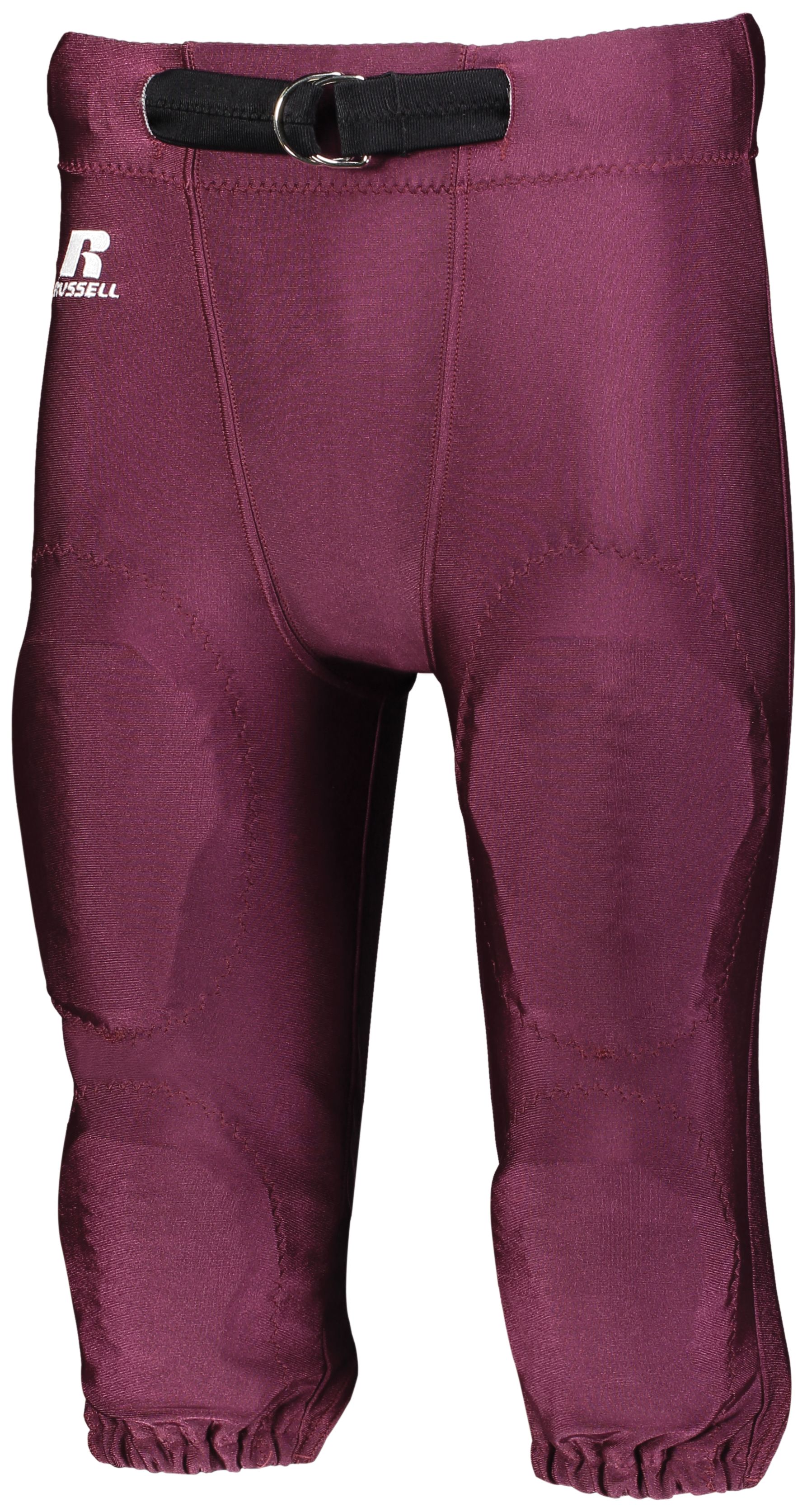 Russell Athletic F2562M Deluxe Game Football Pant in Maroon size 2XL | Nylon/Spandex Blend