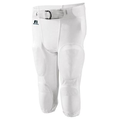 Russell Athletic F25PFP Practice Football Pant in White size 2XL | Polyester