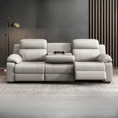 Modern Luxury Modern Sofa Genuine Leather Electric Italian Recliner Sofa Loveseat Luxury Muebles Para El Hogar Unique Furniture