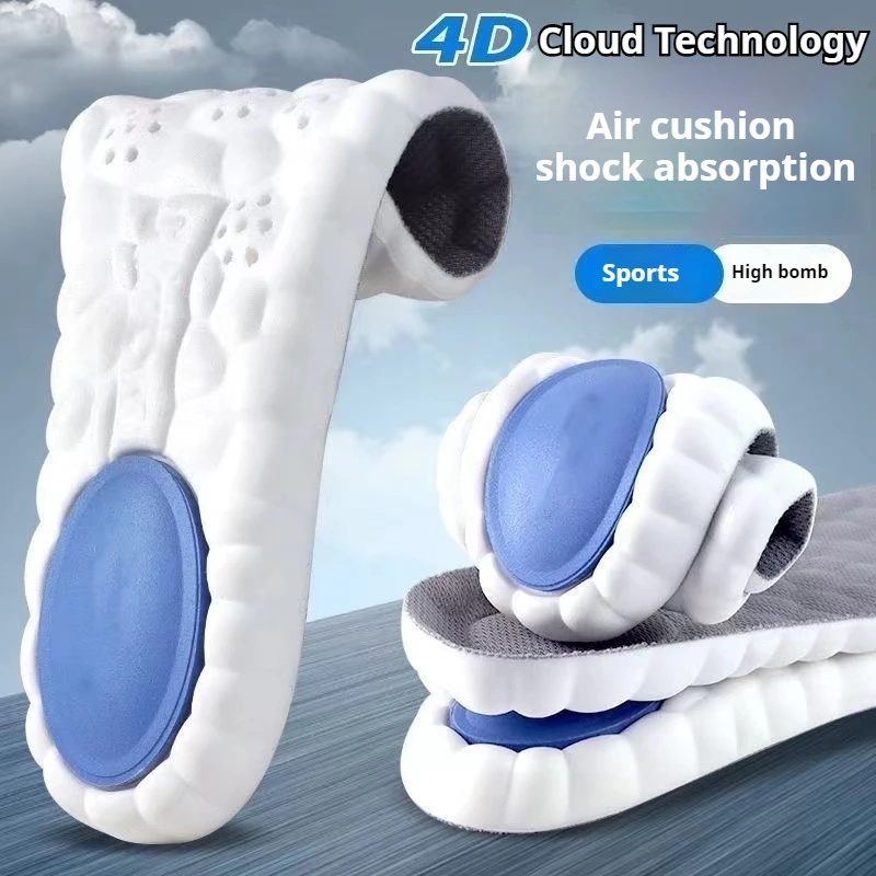 1 paar Super Weiche Einlegesohlen Männer Laufsport Schuhe Einlegesohle Füße Memory foam Dämpfung Schuh Sohle Plantarfasziitis Schuh Pads