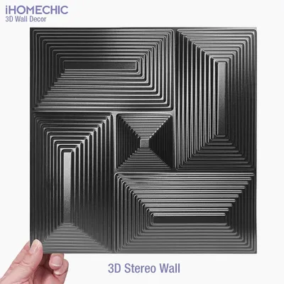30x30cm Haus Wand Renovierung Stereo 3D Wandpaneel nicht selbstklebend 3D Wandaufkleber Kunst Image