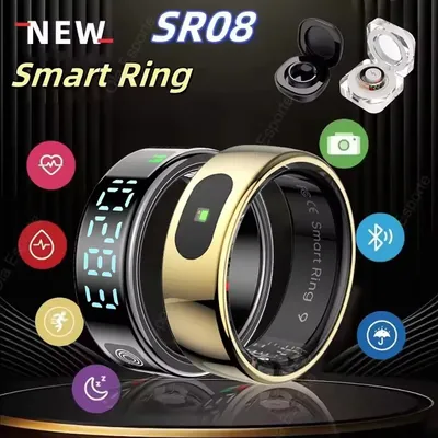 Neue 5 ATM Wasserdicht Smart Ring Für Xiaomi 2025 Ring Männer Frauen echtzeit herzfrequenz blut Image