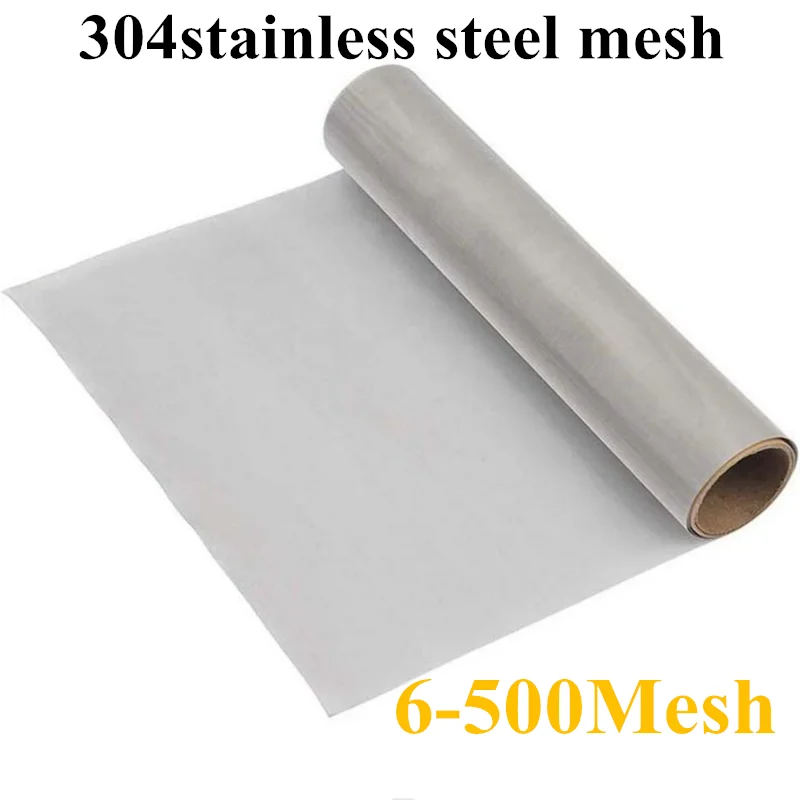 Filtersieb aus Edelstahl 304, 6/10/16/20/30/40/50/60–500 Mesh, gewebter Draht, hochwertiges Siebfilterblatt aus Edelstahl